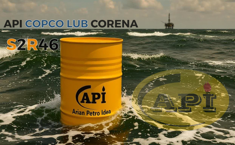 API COPCO LUB CORENA S2R46 208 LITR از روبرو